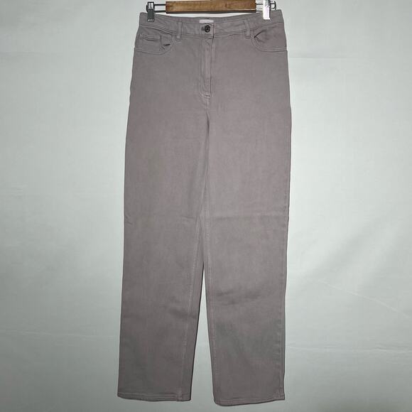 Wilfred Free The Melina High Rise Straight Leg Pants Lavender Womens Size 8 - Picture 1 of 9